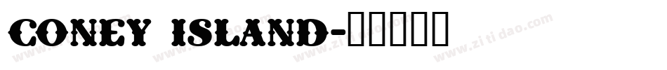 Coney Island字体转换